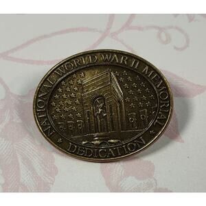 National World War II WW2 Memorial Dedication Pin 2004